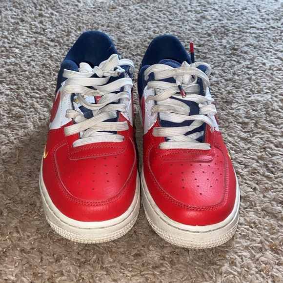 Nike Air Force 1s red, white and blue - Picture 4 of 5